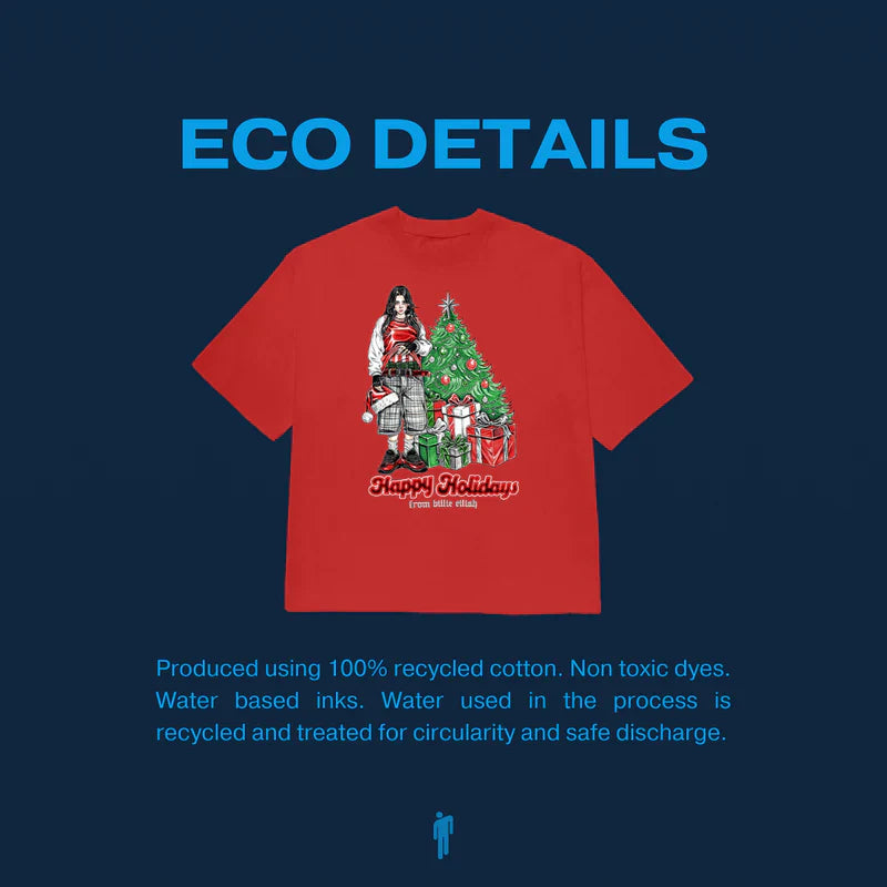 HAPPY HOLIDAYS RED TEE (Preventa)
