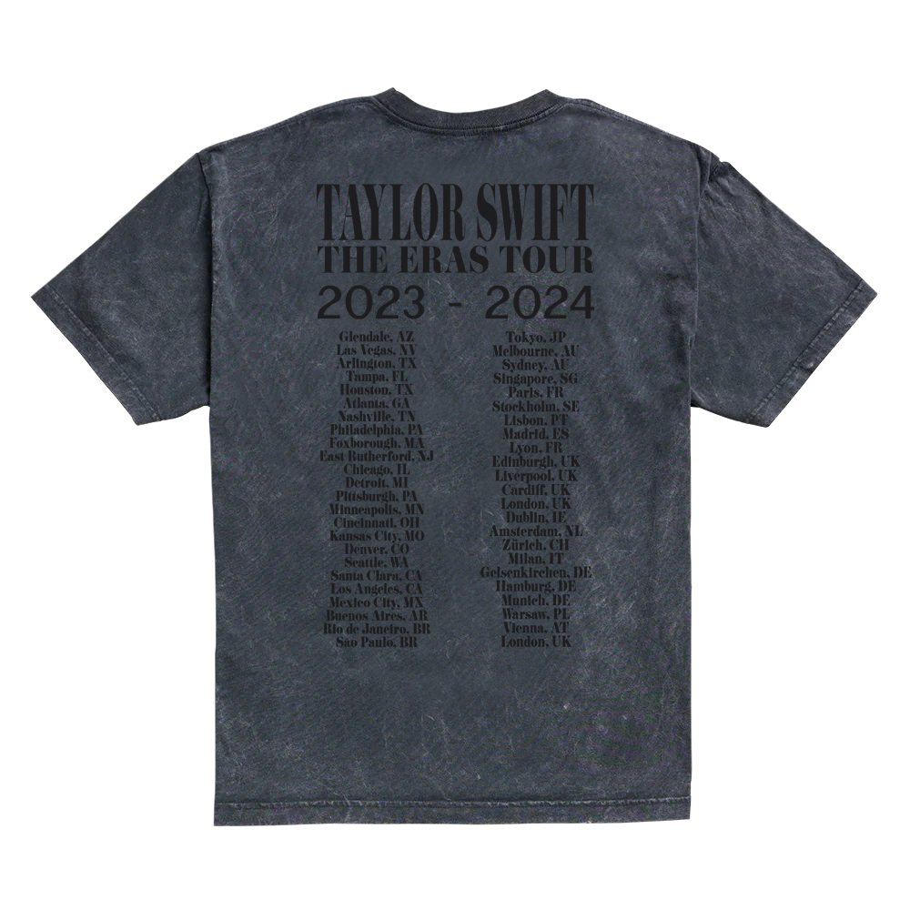 Taylor Swift "The Eras International Tour" (Playera Wash Grey)