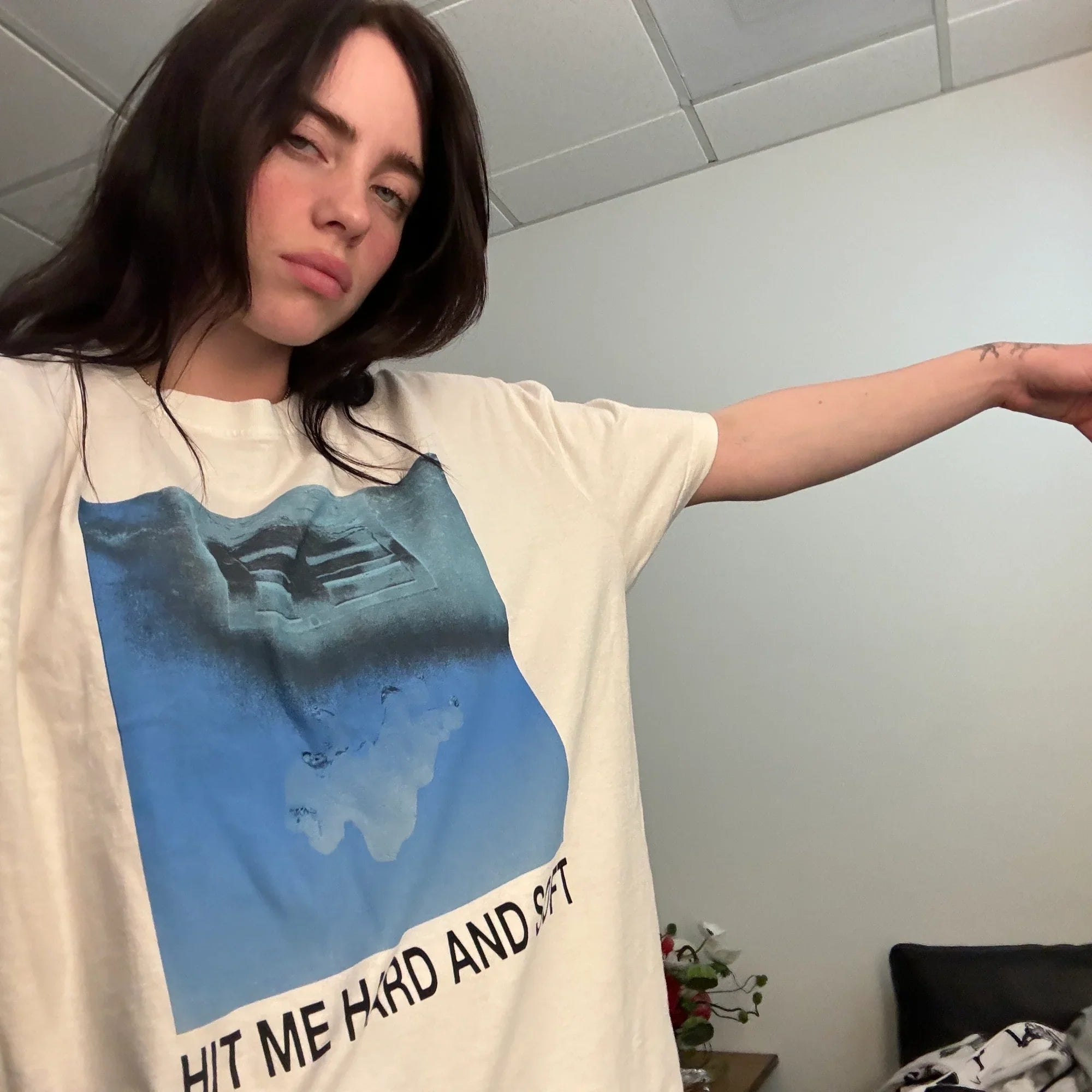 HIT ME HARD AND SOFT White Cover Tee (Preventa)