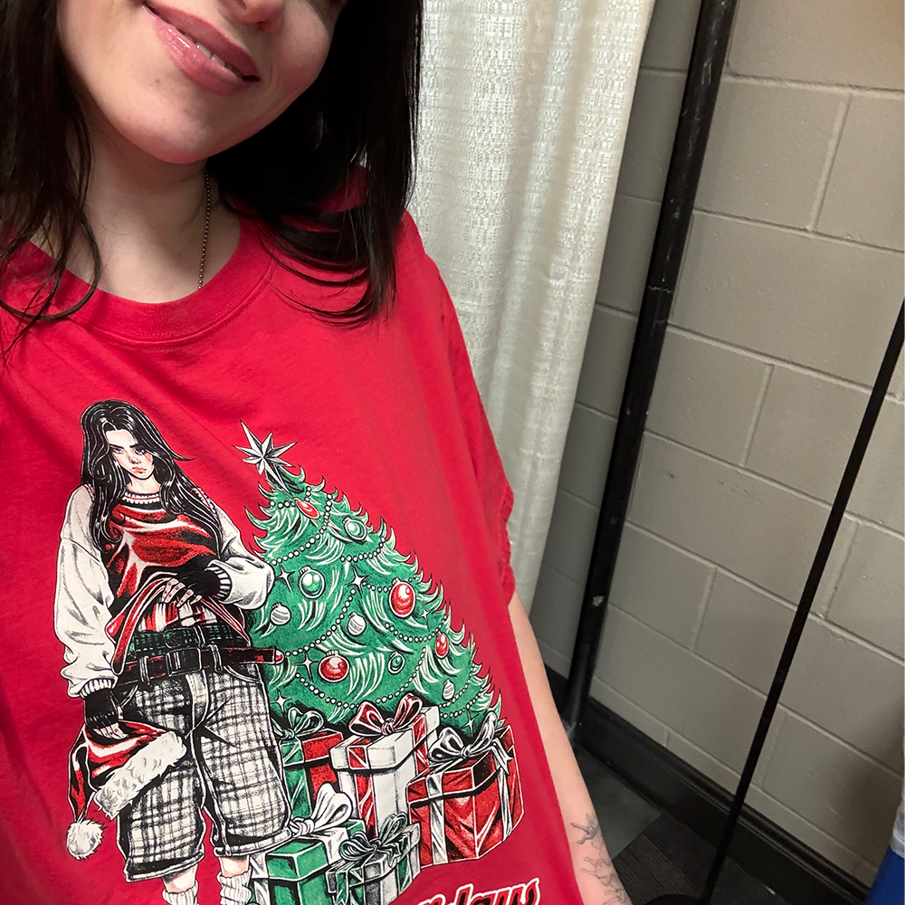 HAPPY HOLIDAYS RED TEE (Preventa)