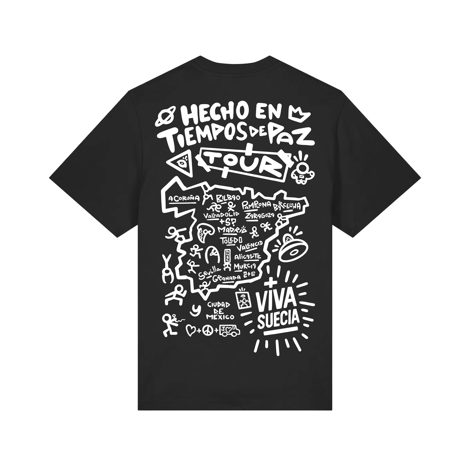 Playera Oficial "Hecho en Tiempos de Paz" Tour 2026